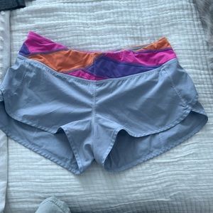 Lululemon low rise speed up shorts